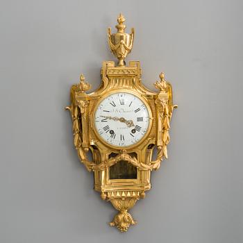 VÄGGPENDYL, Louis XVI. Frankrike ca 1770. Signerad Jean Sebastian Chauvet, mästare i Paris.