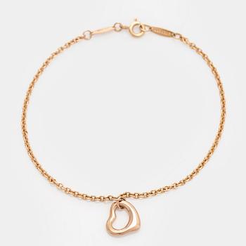 Tiffany & Co, Elsa Peretti, armband, "Open Heart", 18K roséguld.