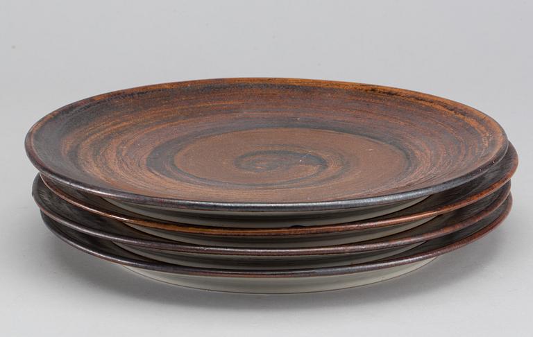 CARL-HARRY STÅLHANE, TALLRIKAR, 4 st, stengods, Designhuset.
