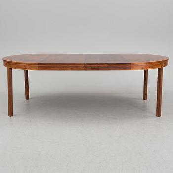 A rosewood dining table by Bertil Fridhagen for Bodafors.
