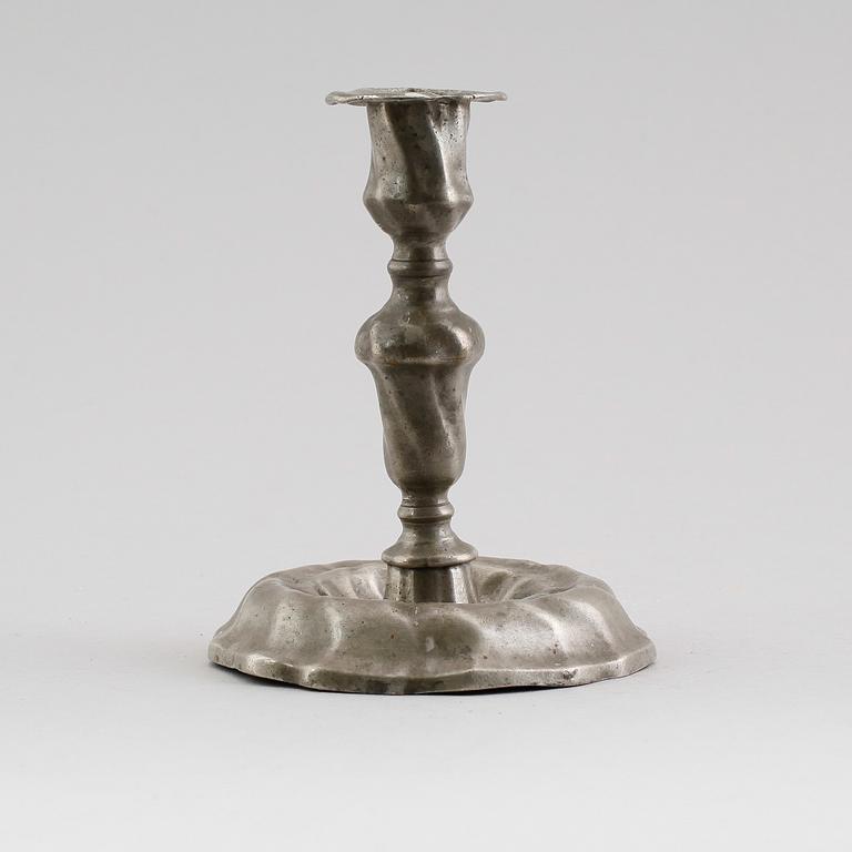 LJUSSTAKE, tenn, Samuel Marnel 1748-1775, Stockholm.