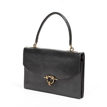 500. A black 1070s handbag by Hermès.