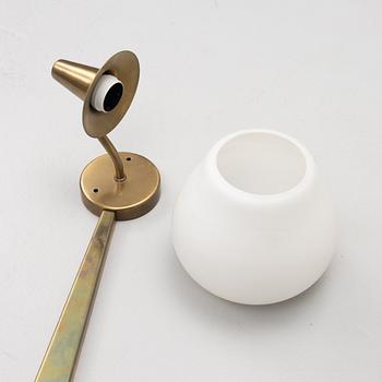 Harald Notini, attributed to, custom-made wall lamp, possibly by Arvid Böhlmarks Lampfabrik 1950s.
