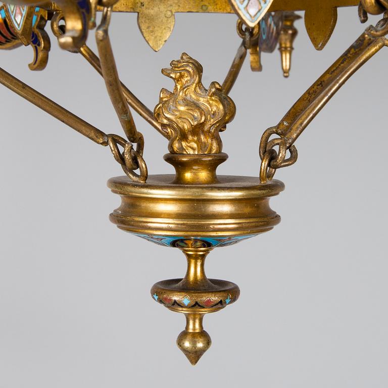 AMPEL, Ryssland, 1800-talets slut. Höjd 55 cm.