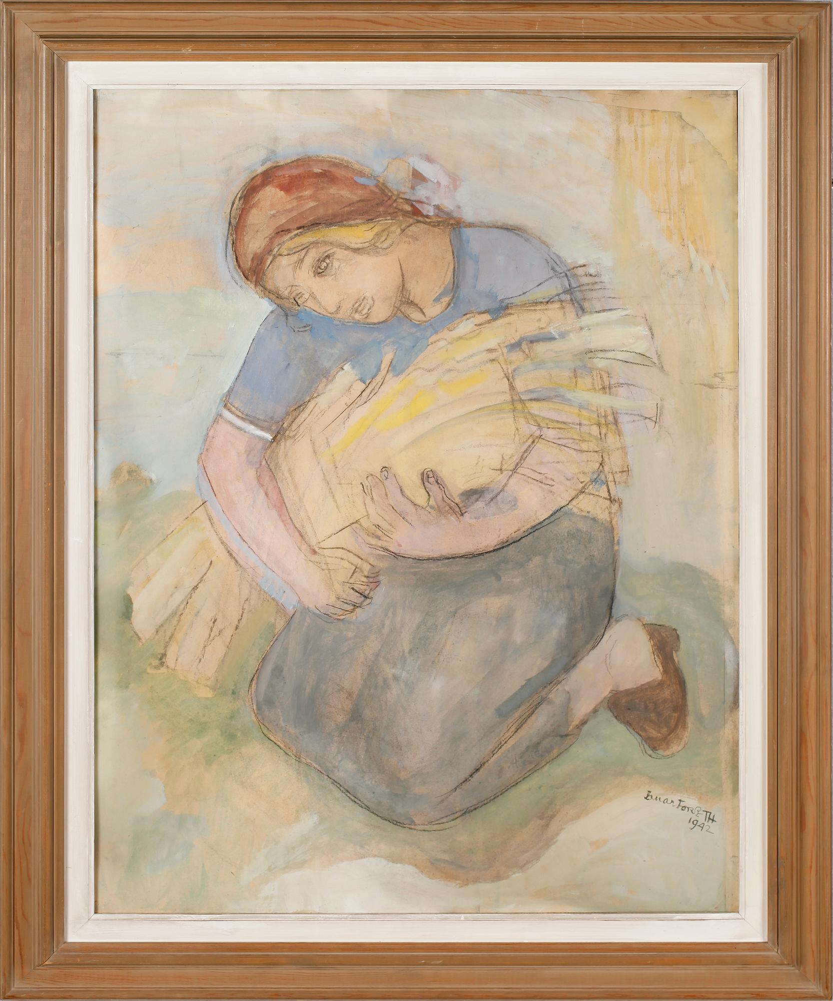 EINAR FORSETH, blandteknik, signerad och daterad 1942.