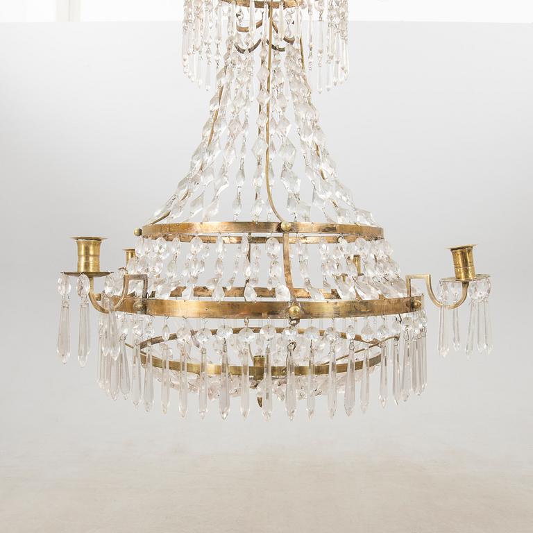 Chandelier, late Gustavian, early 19th century.