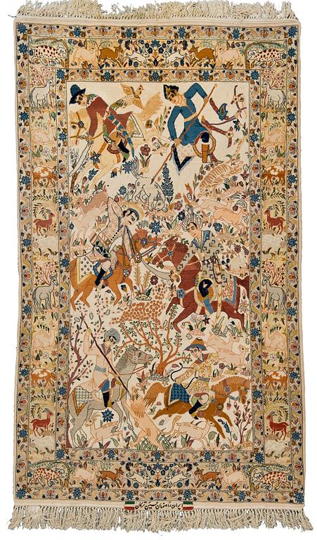 MATTA. Old Isfahan Figural. 174,5x105 cm.