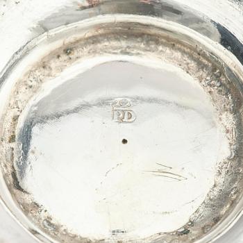 A parcel gilt silver cup, mark of Philippe Le Vavasseur Dit Durell, Jersey circa 1740.