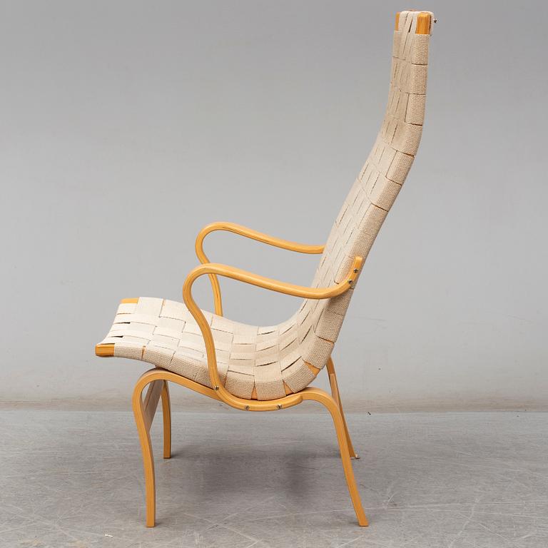 BRUNO MATHSSON, fåtölj, "Eva hög", Dux, omkring år 2000.