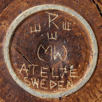 Carl-Harry Stålhane, a stoneware vase and Marianne Westman, a bowl, Ateljé Rörstrand.