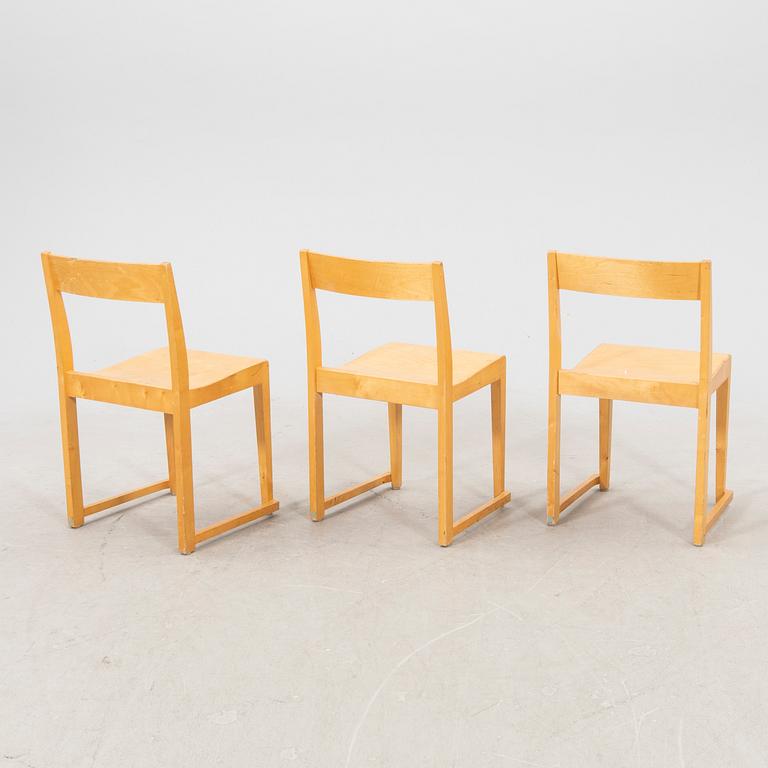 Sven Markelius, a set of stackable birch chairs.