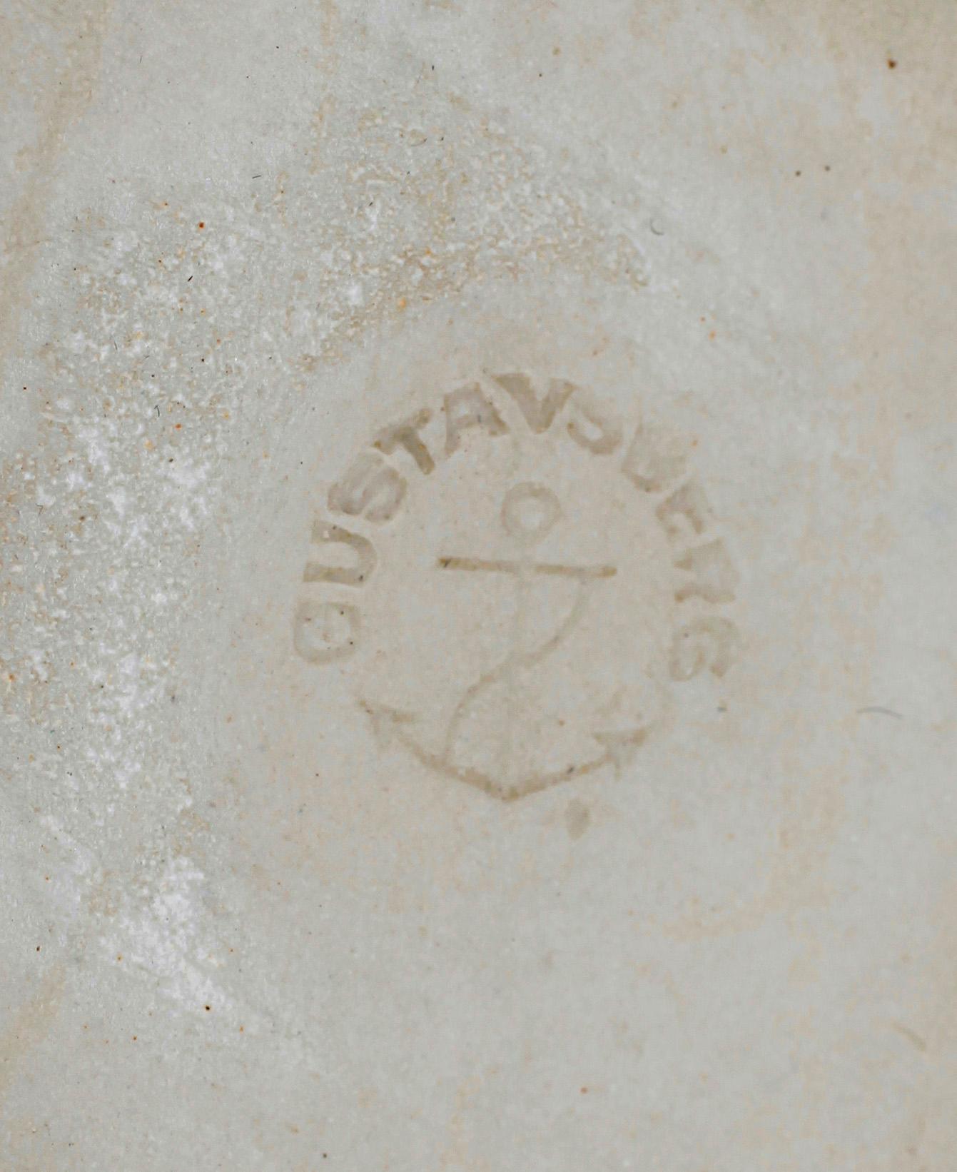 VAS samt SKÅL, 2 st, stengods, "Veckla" och "Pungo", Stig Lindberg, Gustavsberg, 1900-talets mitt.