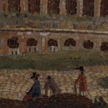 MIKROMOSAIK. Italien, sannolikt 1800-talets första hälft.