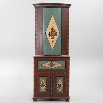 A corner cabinet, Värmland, 19th Century.