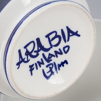 TEKOPPAR, 4 st, porslin, "Fiesta", Ulla Procopé, Arabia.