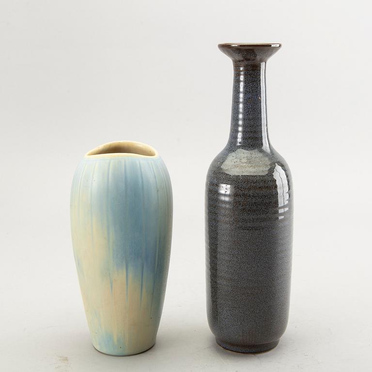 Gunnar Nylund, two stoneware vases from Rörstrand, Sweden.