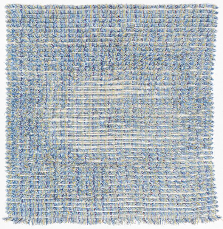 Agda Österberg, carpet, knotted pile (rya), c 230 x 220 cm, Tre Bäckar, Varnhem.