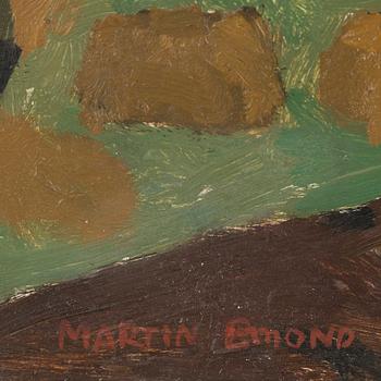 MARTIN EMOND, oil on oanel, signed.