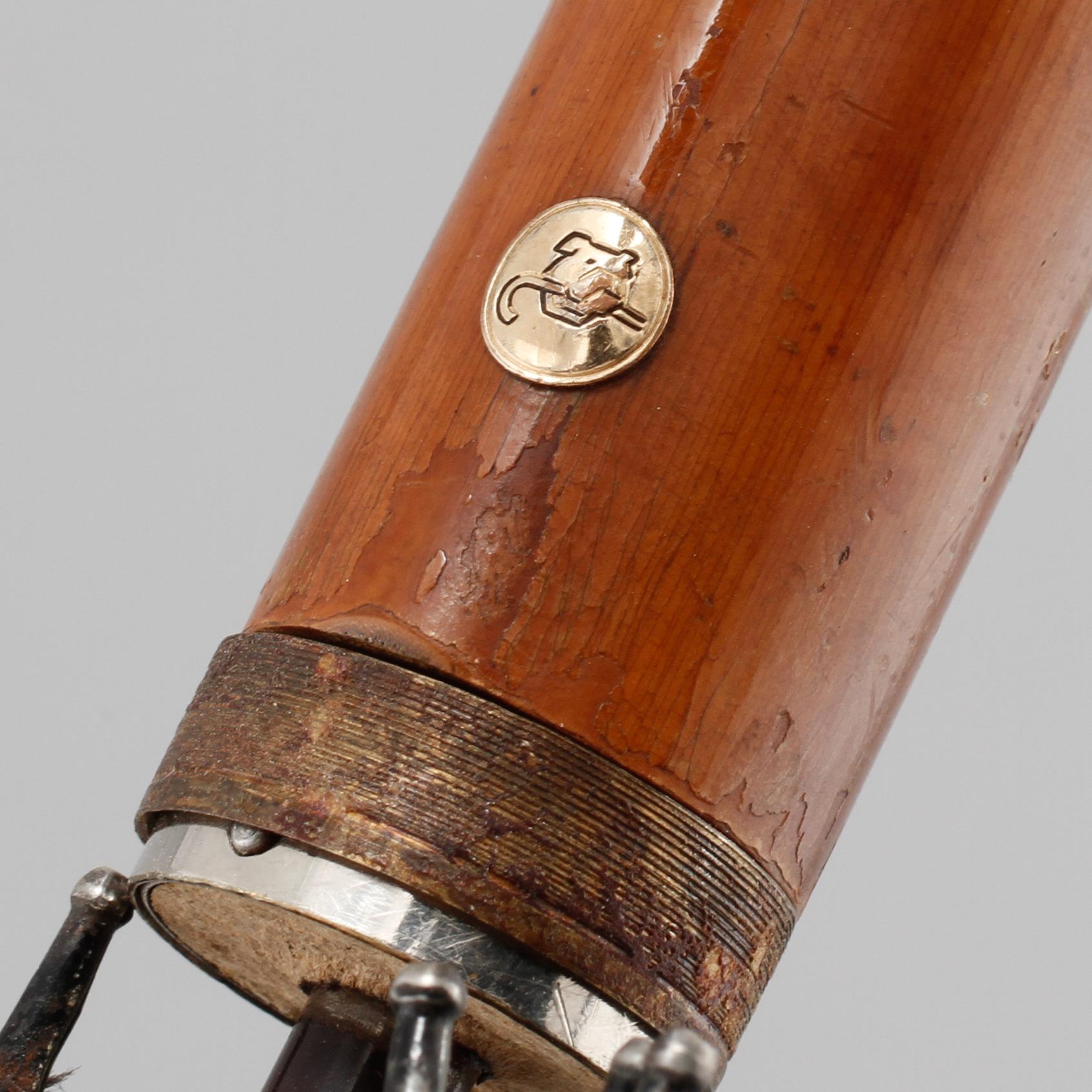 PARAPLY, samt KÄPPAR, 2 st, tigit 1900-tal.