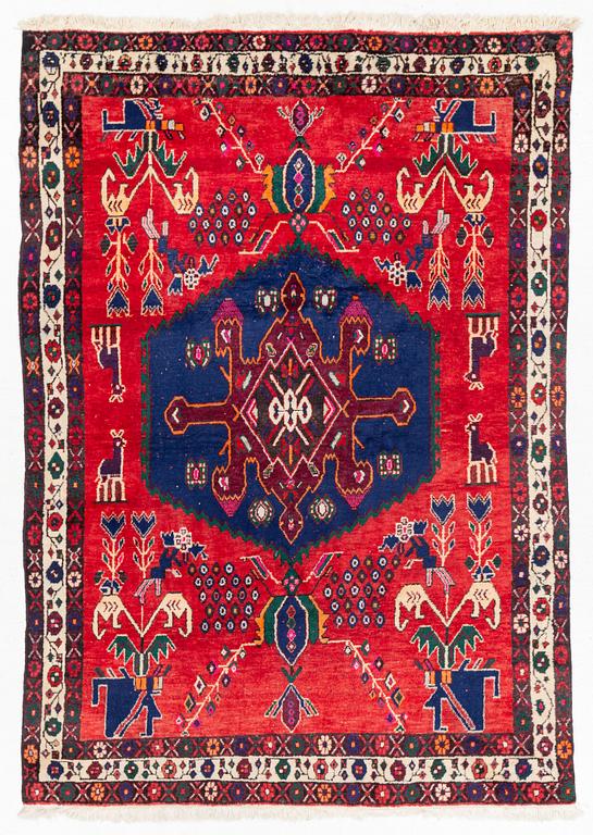 An oriental rug, c. 230 x 160 cm.