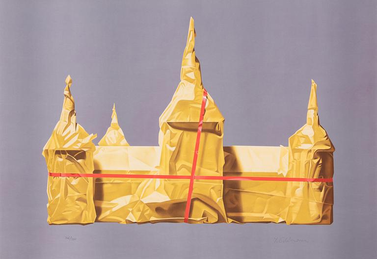 Yrjö Edelmann, "Wrapped castle of Kalmar".