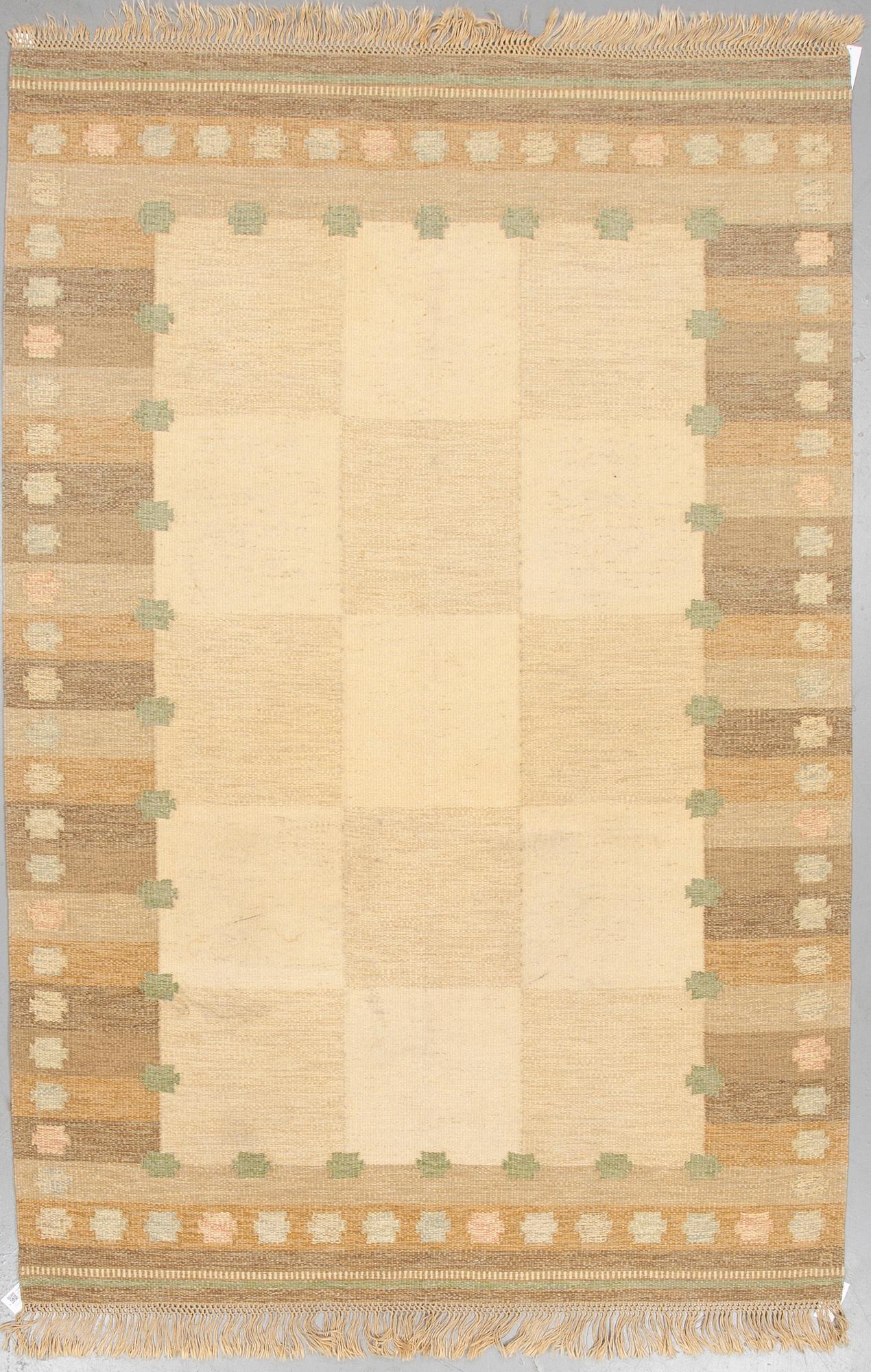 ANNA-JOHANNA ÅNGSTRÖM, A CARPET, flat weave, ca 298 x 197-199 cm, signed Å, 1960's.