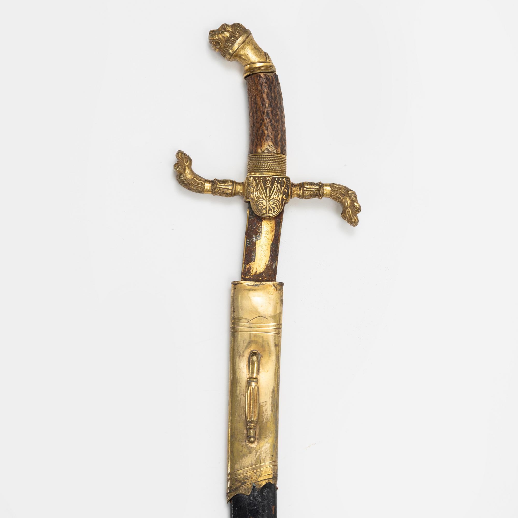 Sabel, för husarofficer, 1800-talets början.