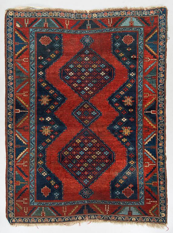 A kazak carpet, South Caucasus ca. 208 x 159 cm.