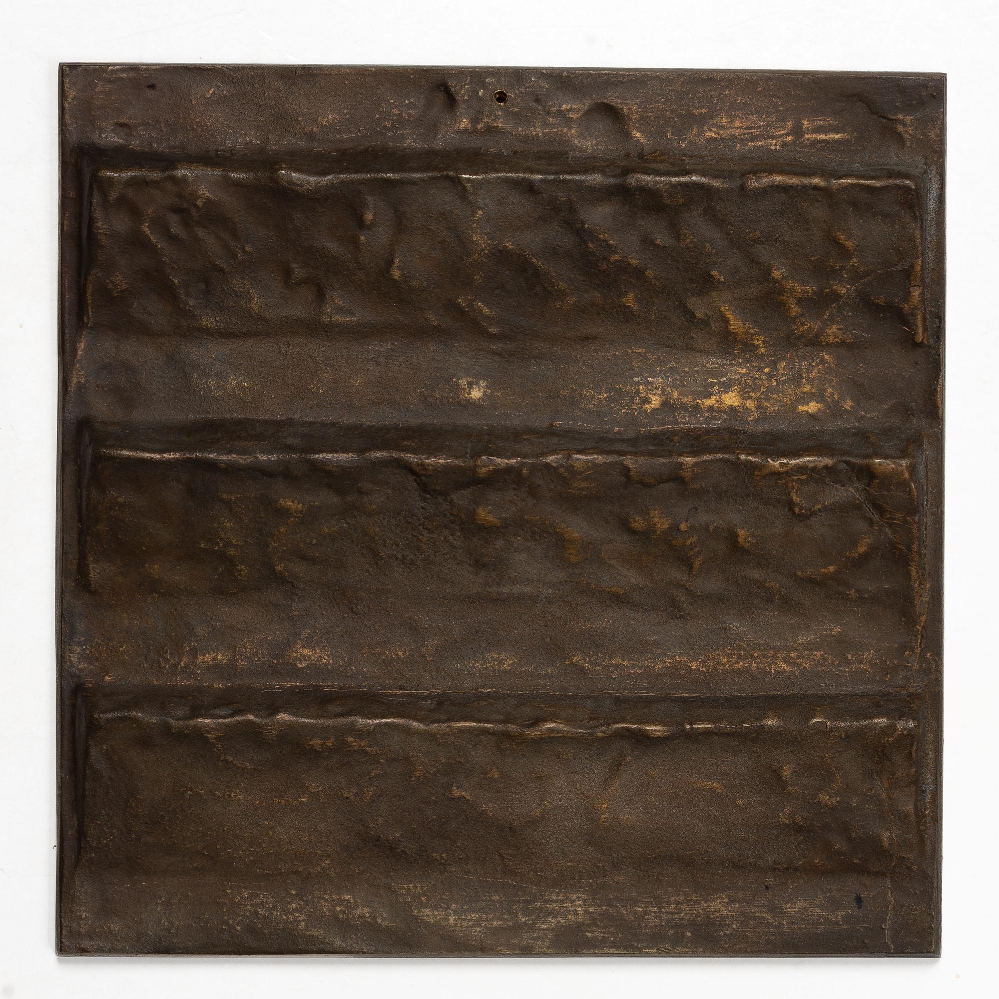 Svensk Metalldesign, väggplaketter, 4 st, brons.