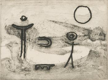 Max Papart, "Promenade dance un paysage".