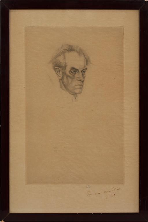 AXEL FRIDELL, etsning, signerad, daterad 1934 i plåten.