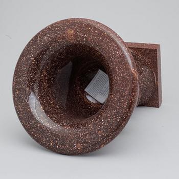 A Swedish Empire 19th century porphyry urn.