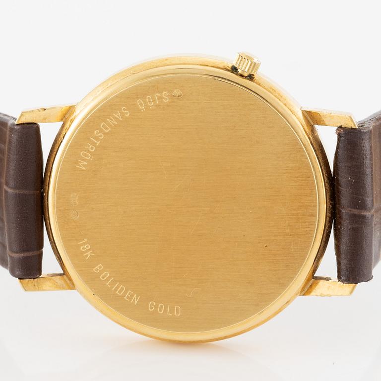 Sjöö Sandström, armbandsur, 33,5 mm.