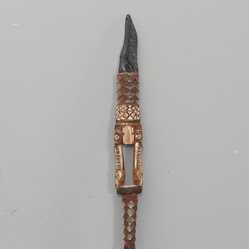 SPEAR WITH OBSIDIAN HEAD.