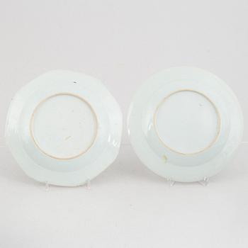 15 pieces of Chinese porcelain, the Qing dynasty, 18th-19th century.