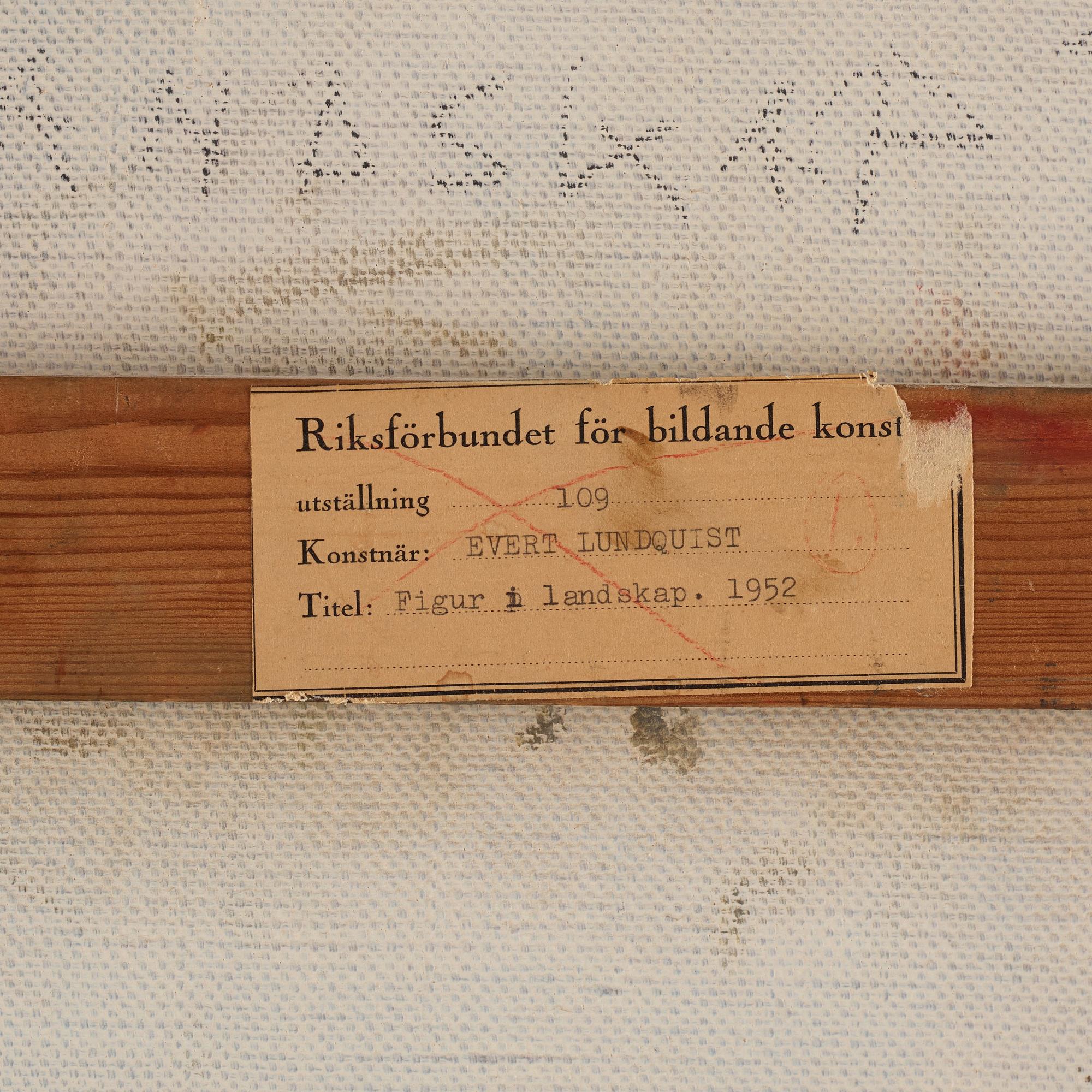 Evert Lundquist, "Kvinna i landskap".
