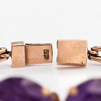Armband, 18K guld, syntetiska safirer. Egypten.
