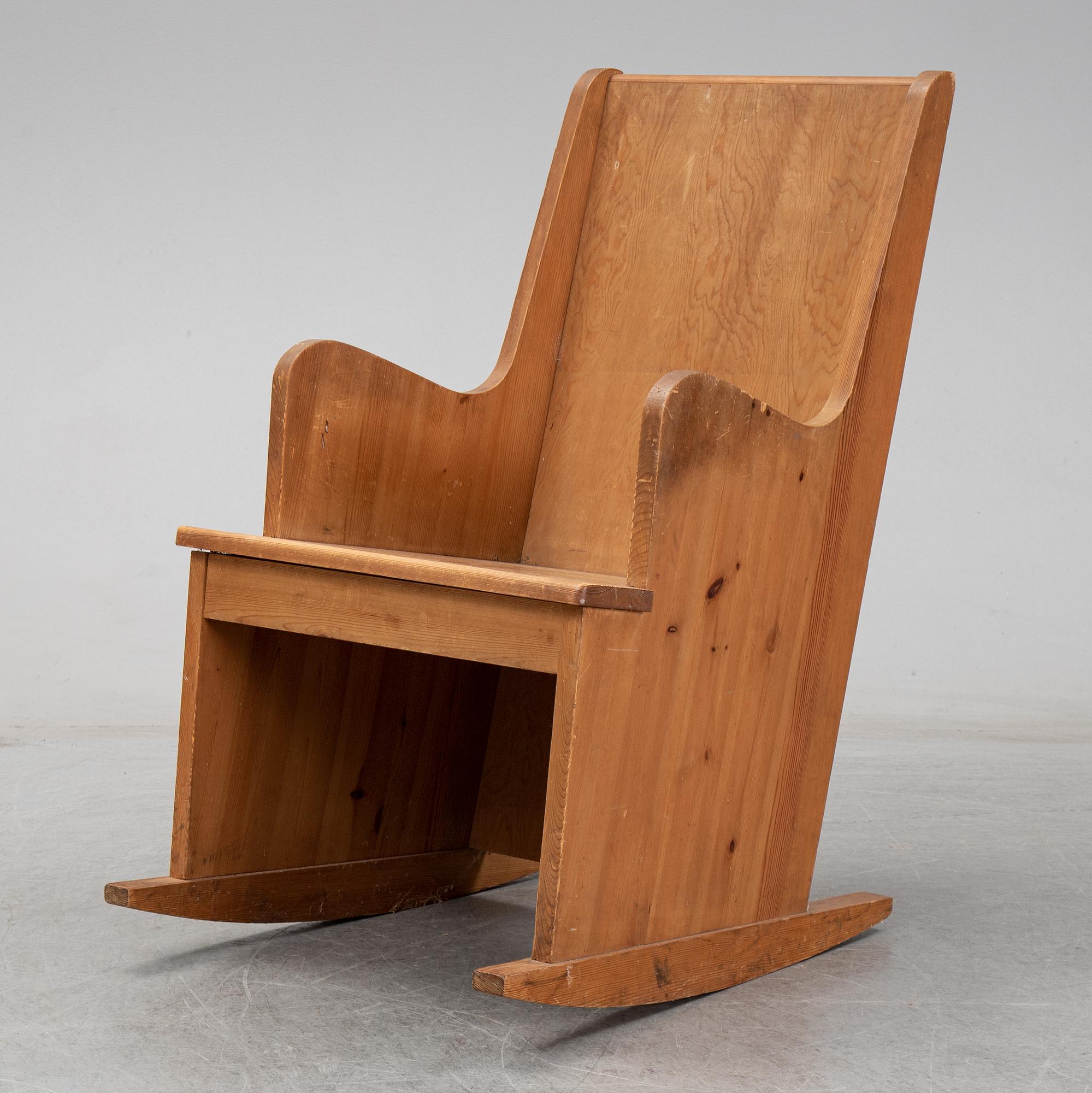 Axel Einar Hjorth, a rocking chair, version of the  "Lovö" model, mid 1900's.