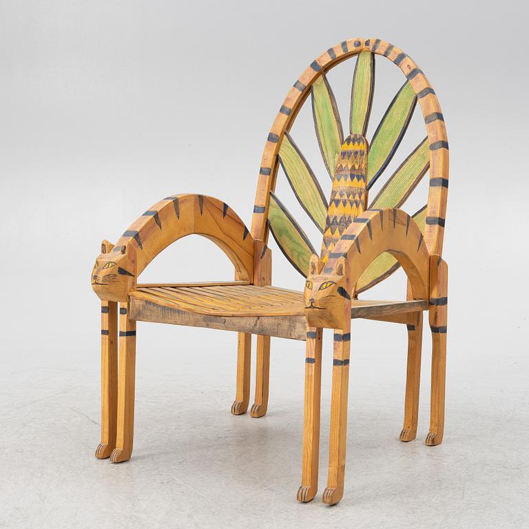 Gérard Rigot, An armchair, signed.