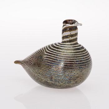 OIVA TOIKKA, LASILINTU, signeerattu Oiva Toikka Nuutajärvi Notsjö.