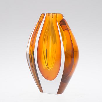 A "Ventana" glass vase, Mona Morales Schildt, Kosta 1960´s.