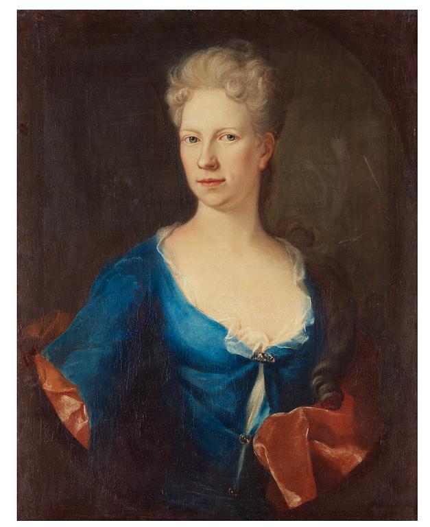 David von Krafft Attributed to, "Margareta Åkerhielm" (1677-1721).