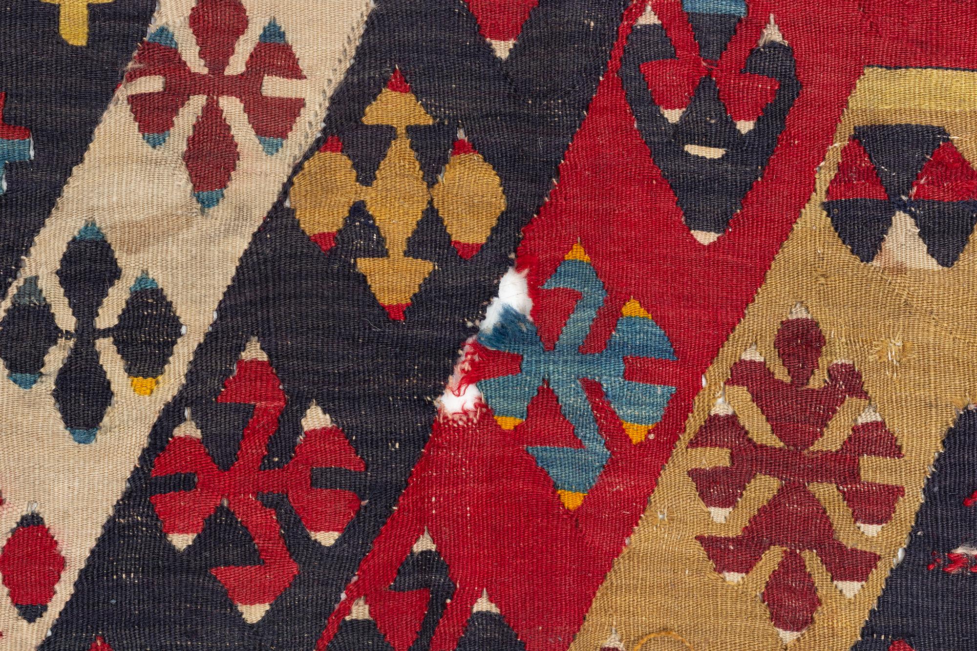 Rug, Antique Anatolian Kilim, circa 235 x 177 cm.