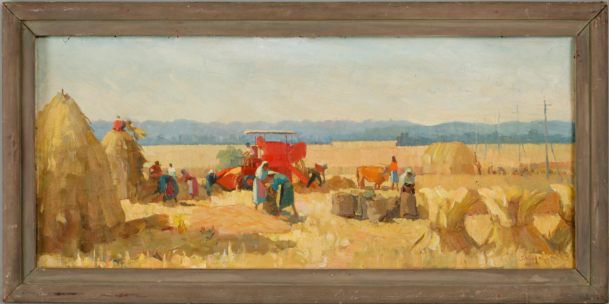 DEMETER KOKO, olja på pannå, signerad.