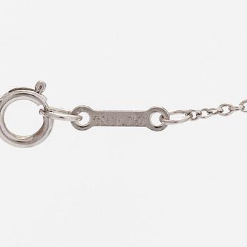 Tiffany & Co, Paloma Picasso, halsband, "XO", 18K vitguld och diamant.