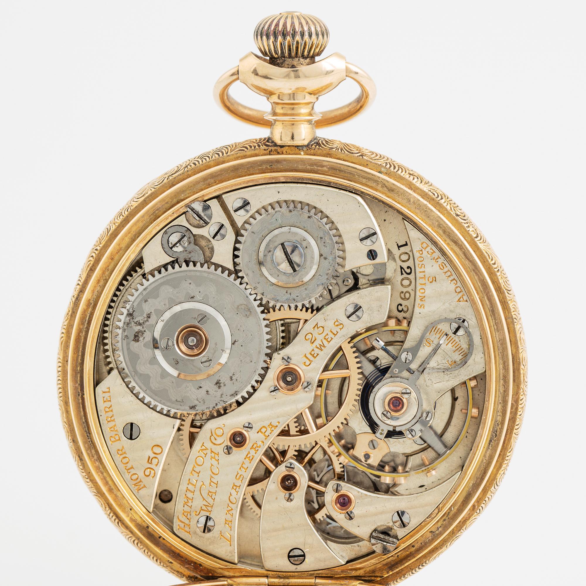 Hamilton, pocket watch, 49,5 mm.