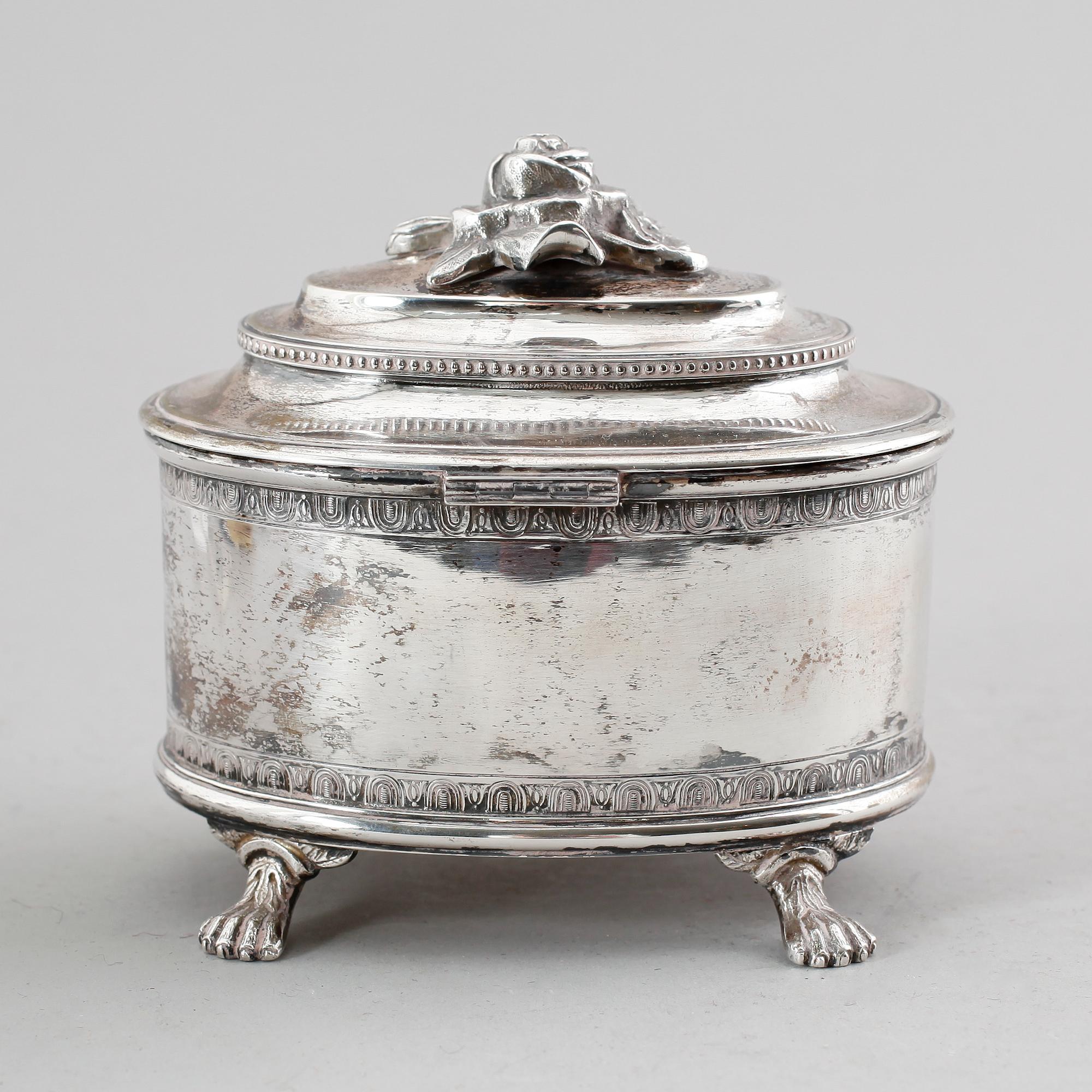 SOCKERSKRIN, silver, CFC, Stockholm 1949. Vikt ca 476 gram.