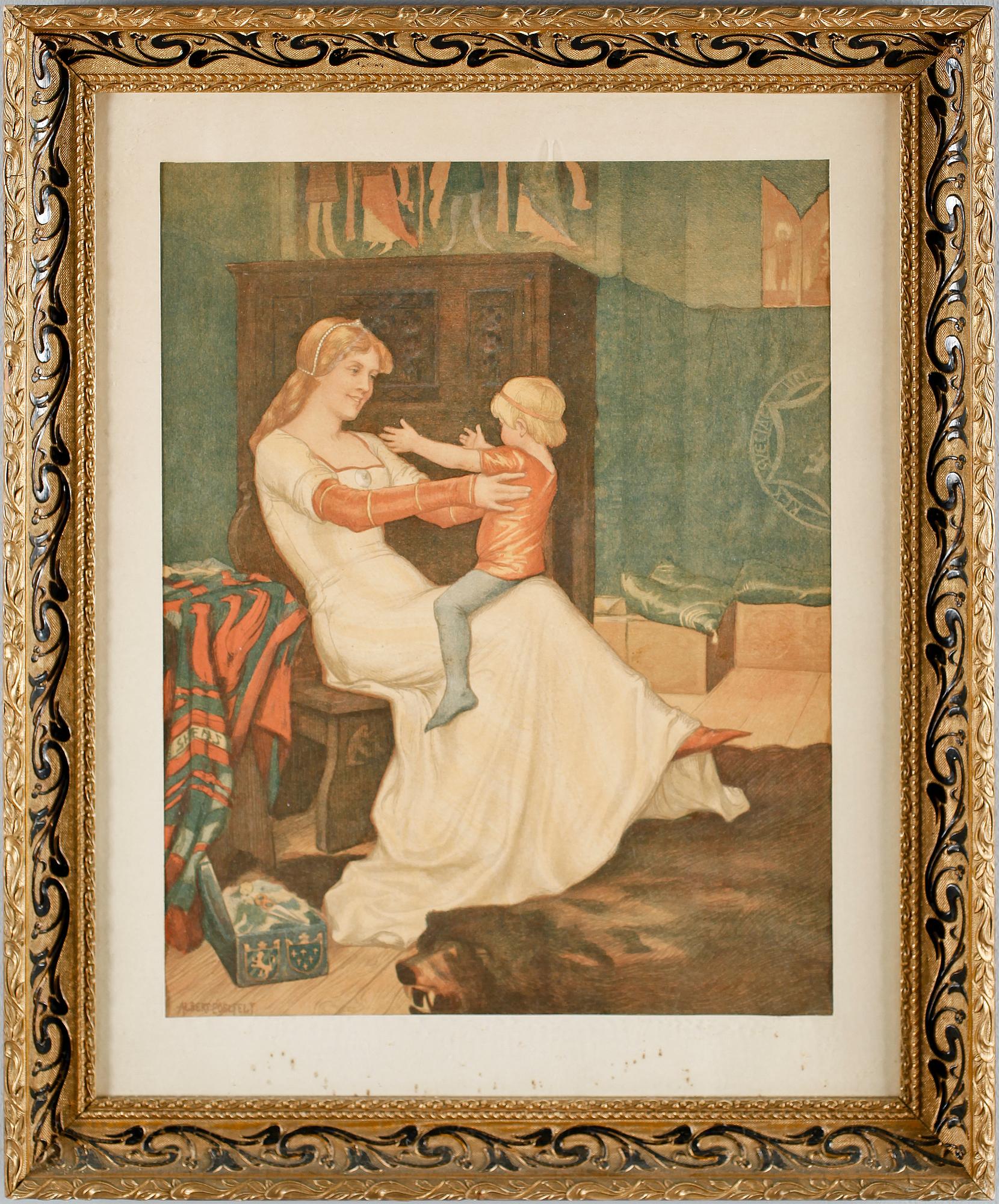 ALBERT EDELFELT, efter, litografiskt tryck, sekelskiftet 1900.