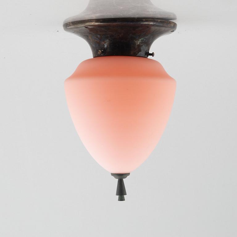 Harald Notini, a ceiling lamp, Arvid Böhlmarks Lampfabrik, Stockholm, 1920's.