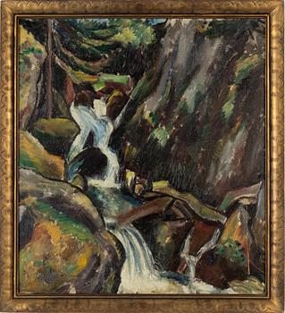 Helge Johansson, oil on canvas, signed and dated Orust 1917.